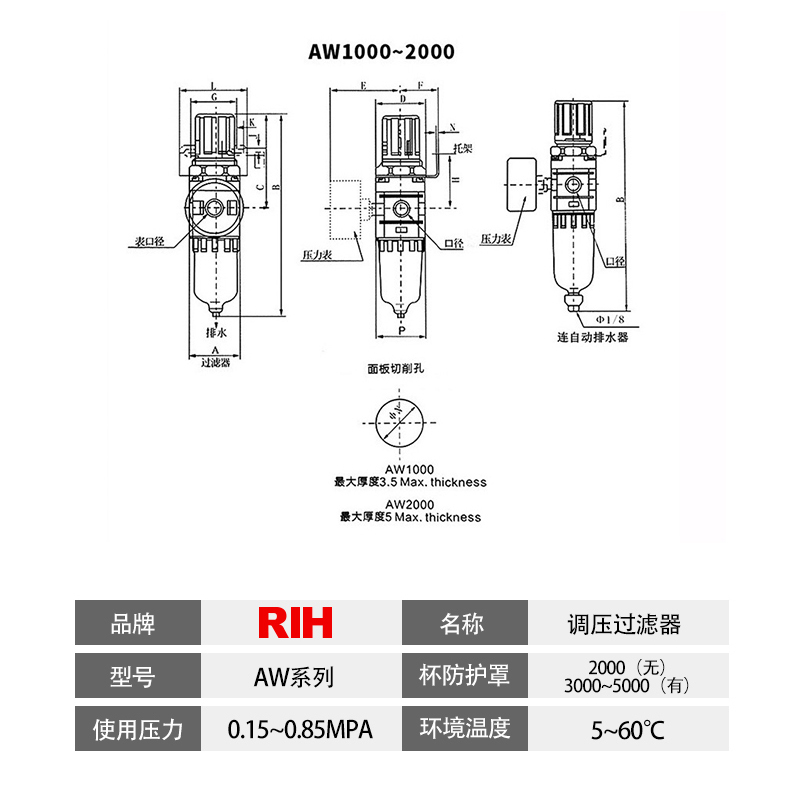 AW2000壓差