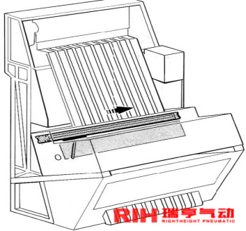 機械式無桿氣缸應用煙草機械